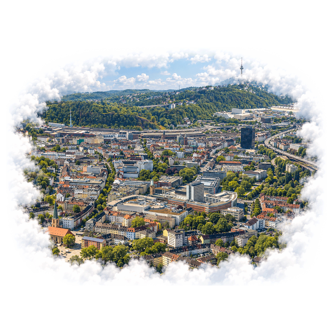 Hagen Innenstadt Luftaufnahme