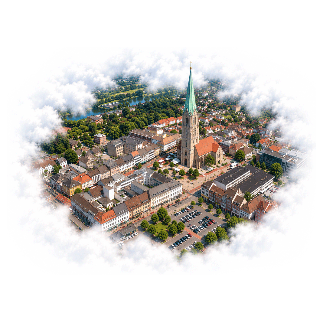 Hamm Innenstadt Luftaufnahme Stadtzentrum