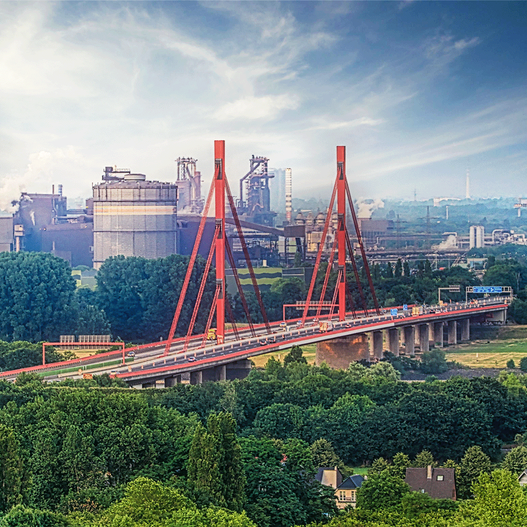 Moers Duisburg Industrie Bruecke