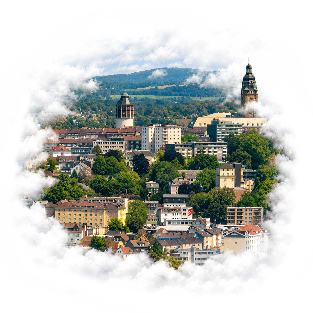 Remscheid Luftaufnahme Innenstadt