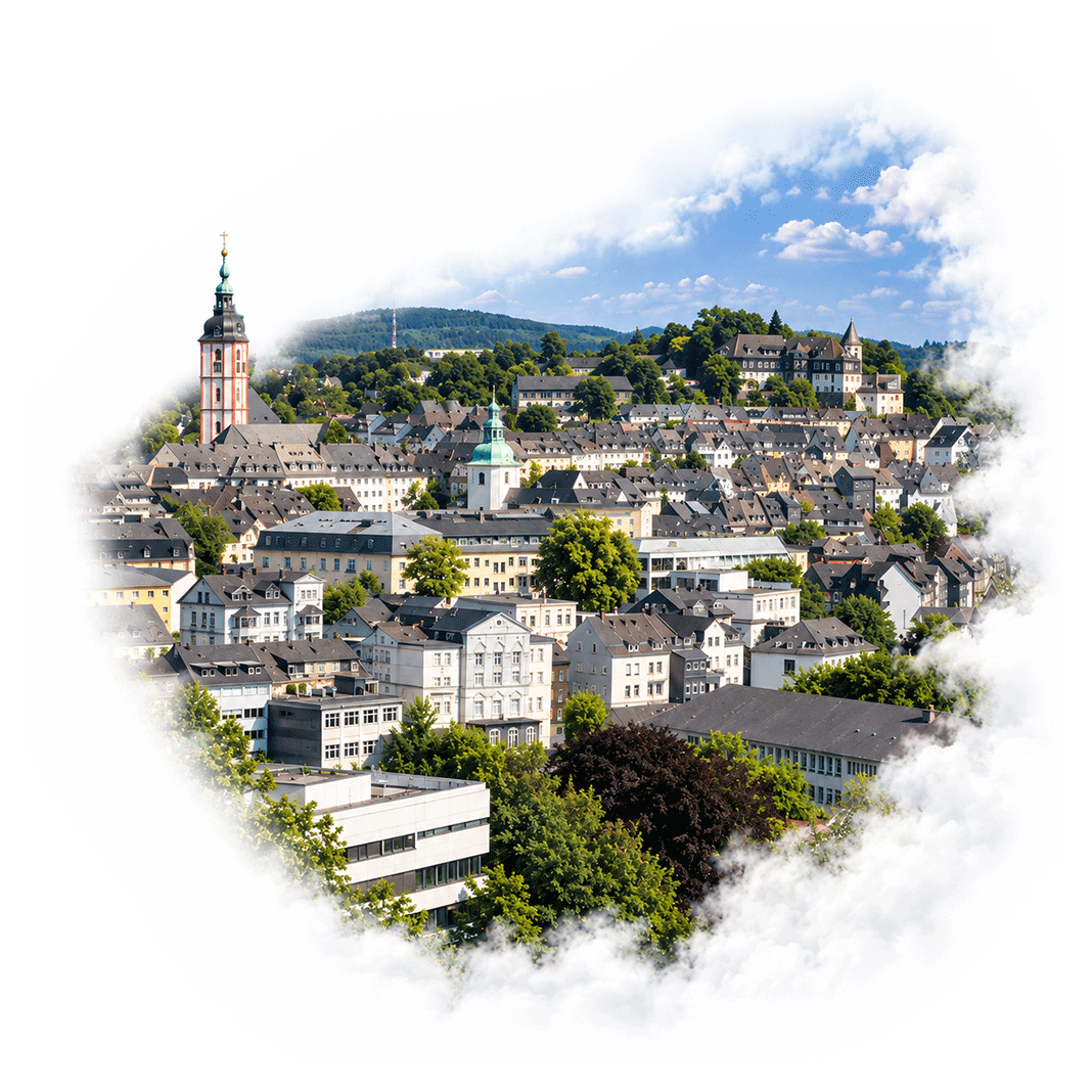 Siegen Altstadt Luftaufnahme
